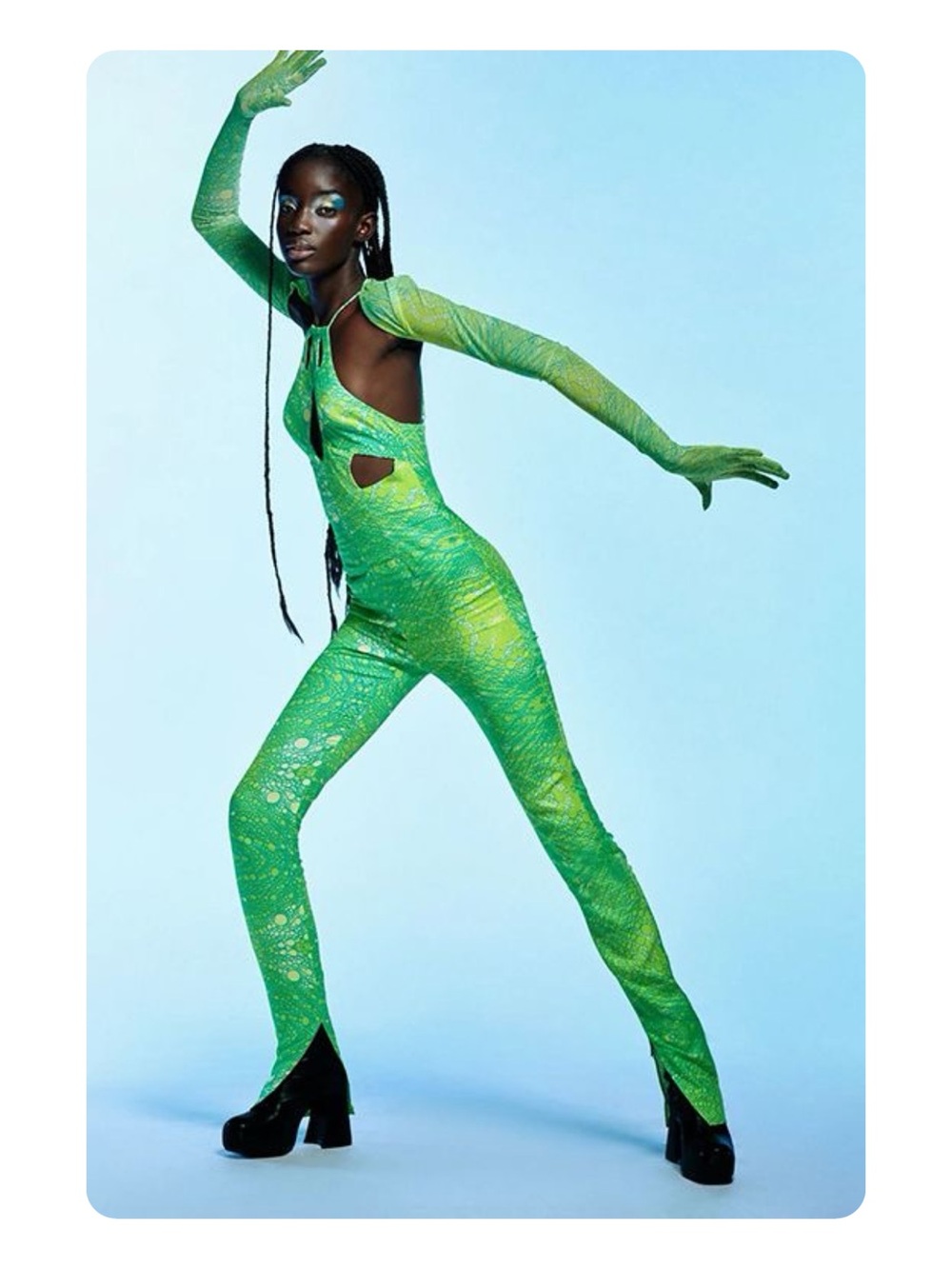 ★ Zara Halloween Collection NWT Limited Release Neon Green Alien Jumpsuit XS/S ★